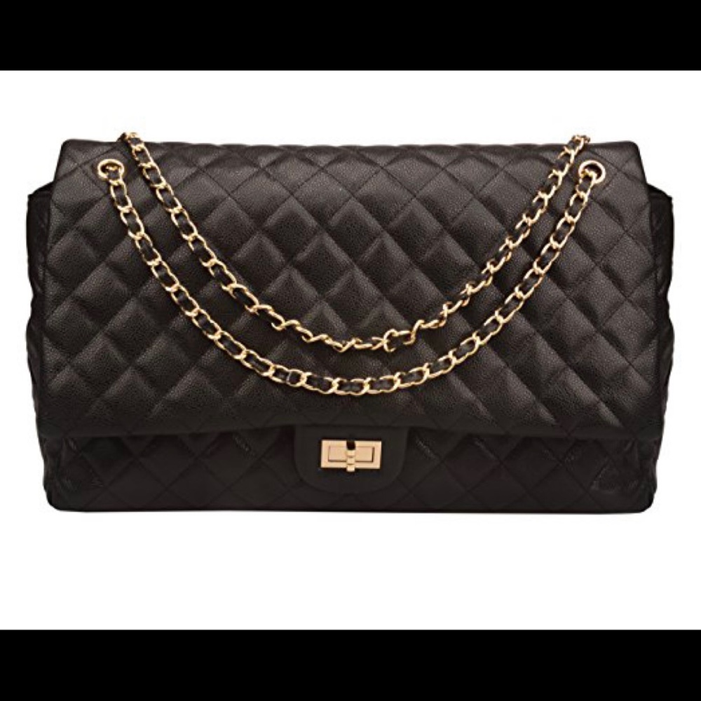 Ainifeel XXL Oversize Quilted Flap Bag